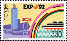 Norvège Poste N** Yv:1051 Mi:1094 Expo'92 Seville Pavillon Norvégien - Nuevos