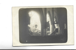 CPA PHOTO DPT 51, EGLISE DE LA NEUVILLE AU PONT , En 1916! - Altri & Non Classificati