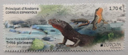 ANDORRA (Spain) 2024 Europa CEPT. Underwater Fauna & Flora - Fine Stamp MNH - Nuovi