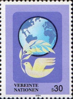 ONU (Vienne) Poste N** Yv:189 Mi:169 Colombe & Globe Terrestre - Nuevos