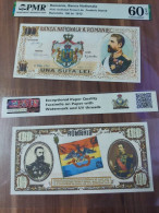 Copy Of The Romanian 100 Lei 1912  Banknote Project On Paper With Watermark And UV - Roumanie