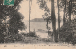 Saint-Cast-le-Guildo (22 - Côtes D'Armor) Arrivée à La Plage Des Calots - Saint-Cast-le-Guildo