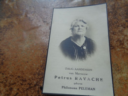 Doodsprentje/Bidprentje    Philomena PELEMAN    Marchiennes-au-Pont 1876-1933 Luik  (Echtg Petrus RAVACHE) - Godsdienst & Esoterisme