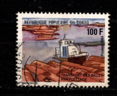 - CONGO - 1985 - YT N° 748 - Oblitéré -  Train De Bois - Used