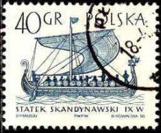 Pologne Poste Obl Yv:1245 Mi:1387 Statek Skandynawski Ixw (Beau Cachet Rond) - Gebraucht