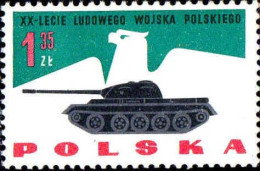 Pologne Poste N** Yv:1294 Mi:1429 Char T-55) - Ungebraucht