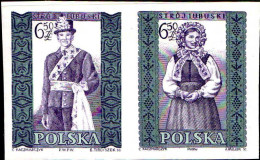 Pologne Poste N** Yv:1021A-22A Costumes De Lubusza - Neufs