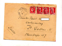 Lettre Cachet Rural Oltingue Sur Ceres Gandon - Handstempel