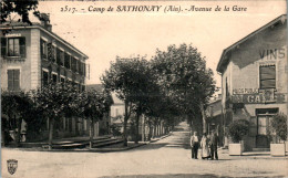 Camp De Sathonay Canton De Rillieux-la-Pape Avenue De La Gare Rhône 69390 N°2517 Cpa Voyagée En 1909 TB.Etat - Altri & Non Classificati