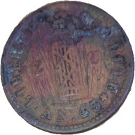 HT Haïti "AN.43" With Dot, Leaves Point In And Out 1 Centime 1846 - Griechenland