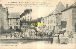 08 Mouzon, Cp Pionnière, Le Moulin Du Roi Et Le Palais Du Gouverneur, Habitants, Charrette ... - Other & Unclassified