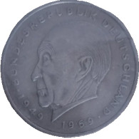 DE Allemagne Konrad Adenauer. 20ème Anniversaire - République Fédérale (1949 - 1969) 2 Mark 1969 - Verzamelingen