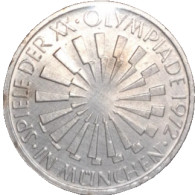 DE Allemagne XXe Jeux Olympiques D'été, Munich 1972 - Emblème "In München" 10 Mark 1972 - Collections