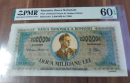 Copy Of The Romanian 2.000.000 Lei 1946  Banknote Project On Paper With Watermark And UV - Roemenië