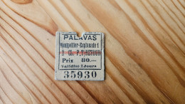 26 Juin 1952 Ticket De Train Palavas Montpellier Esplanade 1, 2ème Classe Retour - Europa
