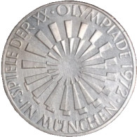 DE Allemagne XXe Jeux Olympiques D'été, Munich 1972 - Emblème "In München" 10 Mark 1972 - Verzamelingen