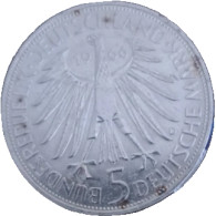 DE Allemagne 250ème Anniversaire - Décès De Gottfried Wilhelm Leibniz 5 Mark 1966 - Sammlungen