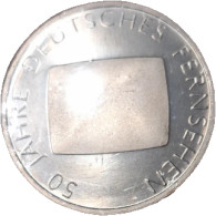 DE Allemagne 50ème Anniversaire De La Télévision Allemande 10 Euros 2002 - Sammlungen