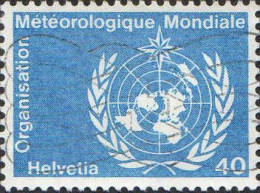 Suisse Service Obl Yv:438 Mi:11 Organisation Météorologique Mondiale (Belle Obl.mécanique) - Service
