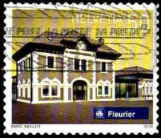 Suisse Poste Obl Yv:2485 Mi:2559 Gare De Fleurier (Belle Obl.mécanique) - Gebruikt