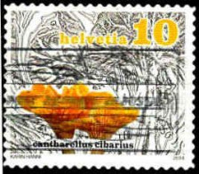 Suisse Poste Obl Yv:2264 Mi:2338 Cantharellus Cibarius (Belle Obl.mécanique) - Used Stamps