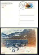 Suisse Entier-P Obl (2001CP8) Salt Lake City 2002 (TB Cachet à Date) Fdc 20.11.2001 - Postwaardestukken