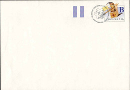 Suisse Entier-P Obl (2000CP9) B Guignol Sortant D'une Boîte Gde Enveloppe 160x230mm - Postwaardestukken