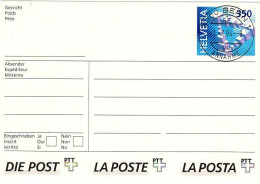 Suisse Entier-P Obl (1994CP2) La Poste Dessin En D (TB Cachet à Date) Bern 1/7/94 - Postwaardestukken