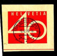 Suisse Entier-P Obl (1978CP1) (Beau Cachet Rond) Fragment - Stamped Stationery