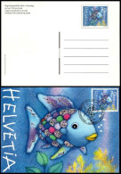 Suisse Entier-P N** (2001CP2) Regenbogenfisch Avec Tbre Correspondant Fdc - Stamped Stationery