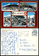 Suisse CP Obl (0024 Yv:1040 0,70 Euro St.Moritz Engadin Carte 3257 (TB Cachet Engadin Skimarathon) - Sonstige & Ohne Zuordnung