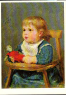 Suisse CP Non-circulée (0057) Albert Anker Mädchen In Kinderstühlchen Aide Suisse Aux Tuberculeux - Schilderijen