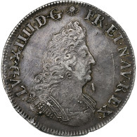 France, Louis XIV, 1/2 Ecu De Flandre Aux Palmes, 1693, Lille, Argent, TTB+ - 1643-1715 Louis XIV The Great