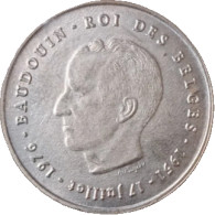 BE Belgique 25ème Anniversaire - Règne Du Roi Baudouin I /DES BELGES/ 250 Francs 1976 - Sammlungen