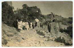 CARTE PHOTO Ruines Château ? Orient Lyban Syrie Salonique ? Militaire Coloniale Officier De La Marine ? à IDENTIFIER - Zu Identifizieren