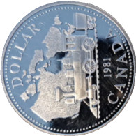 CA Canada 100e Anniversaire Du Chemin De Fer Transcontinental 1 Dollar 1981 - Botswana