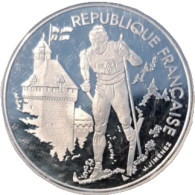 FR France XVIe Jeux Olympiques D'hiver, Albertville 1992 - Ski De Fond 100 Francs 1991 - Verzamelingen