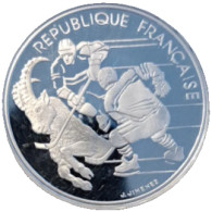 FR France XVIes Jeux Olympiques D'hiver, Albertville 1992 - Hockey 100 Francs 1991 - Sammlungen