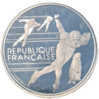 FR France XVIes Jeux Olympiques D'hiver, Albertville 1992 - Patinage De Vitesse 100 Francs 1990 - Colecciones