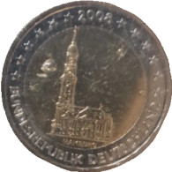 DE Allemagne Église Saint-Michel De Hambourg 2 Euros 2008 - Verzamelingen