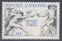 FRENCH ANDORRA 317,unused - Fencing