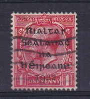 Ireland: 1922   KGV OVPT    SG2    1d   Scarlet   Used - Gebruikt