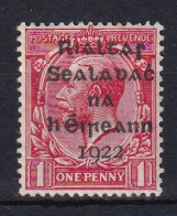 Ireland: 1922   KGV OVPT    SG2    1d   Scarlet   MH - Unused Stamps