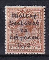 Ireland: 1922   KGV OVPT    SG7    5d     MH - Unused Stamps