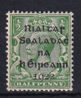 Ireland: 1922   KGV OVPT    SG1    ½d    MH - Ongebruikt