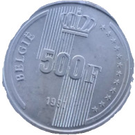 BE Belgique 60ème Anniversaire - Naissance Du Roi Baudouin /BELGIQUE/ 500 Francs 1990 - Sammlungen