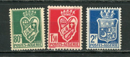 ALGERIE (RF):  BLASON - N° Yvert 189+191+192 ** - Unused Stamps