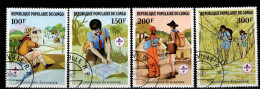 - CONGO - 1982 - YT N° 663 / 666 - Oblitérés - Scoutisme - Série Complète - Oblitérés