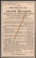 Wulpen,Avekapelle, 1934, Julien Decoene, Maes - Devotion Images