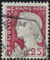France Poste Obl Yv:1263 Mi:1316 Marianne De Decaris (TB Cachet Hexagonal) - Gebraucht